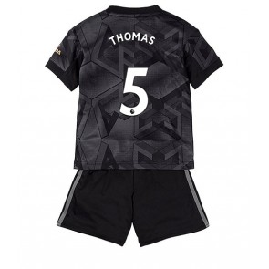 Arsenal Thomas Partey #5 babykläder Bortatröja barn 2022-23 Korta ärmar (+ Korta byxor)